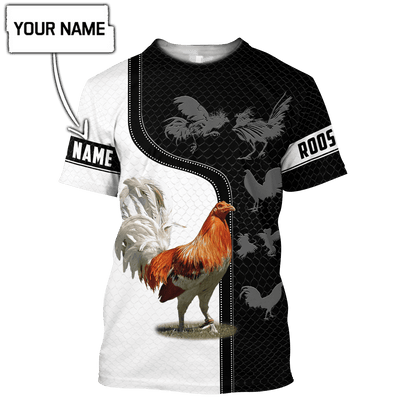 Personalized Rooster 3D Printed Unisex Shirts DD24042105