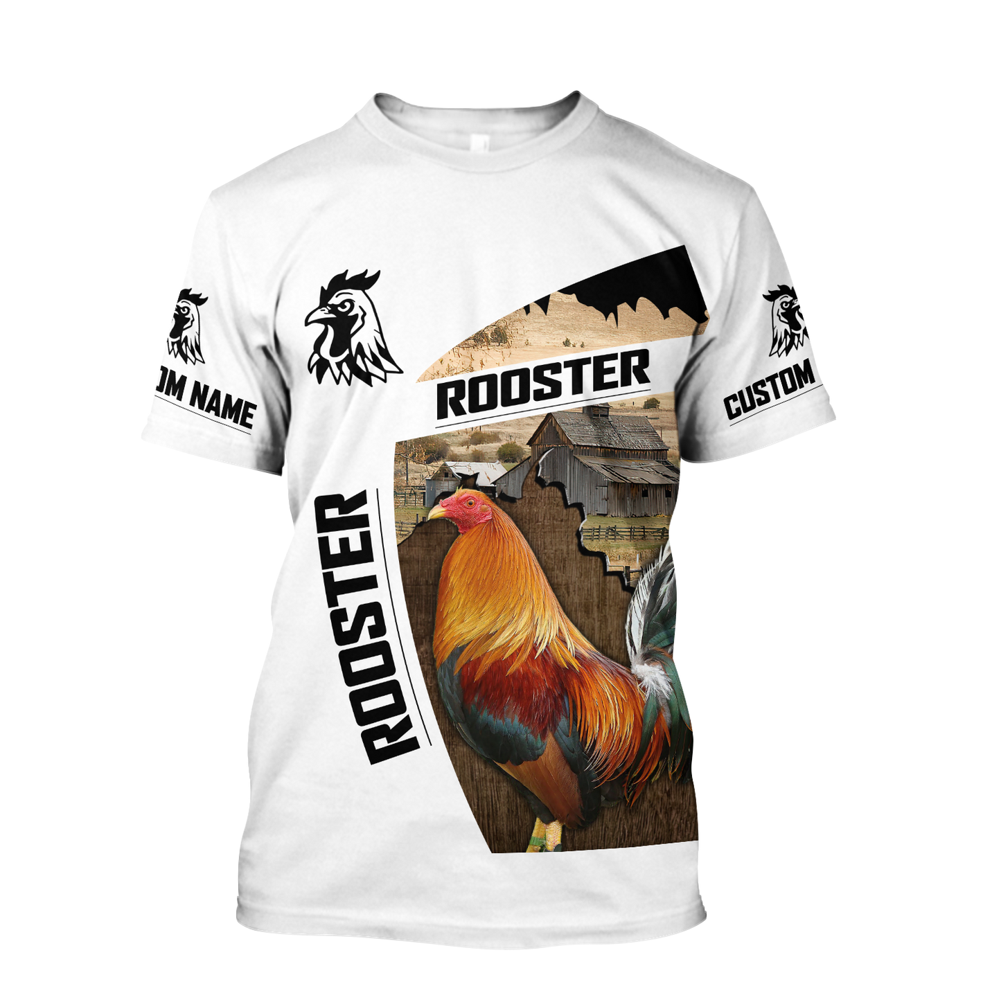 Personalized Rooster 3D Printed Unisex Shirts MH28042101.S1