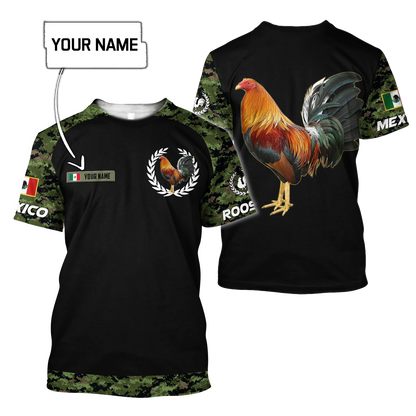 Personalized Mexican Rooster 3D Printed Unisex Shirts HHT10052103