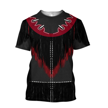 Native Cowboy Jacket No7 Cosplay 3D Over Printed Unisex Deluxe Hoodie ML