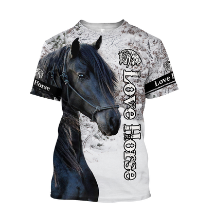 Beautiful Friesian Horse 3D All Over Printed Unisex Shirts TNA11162003
