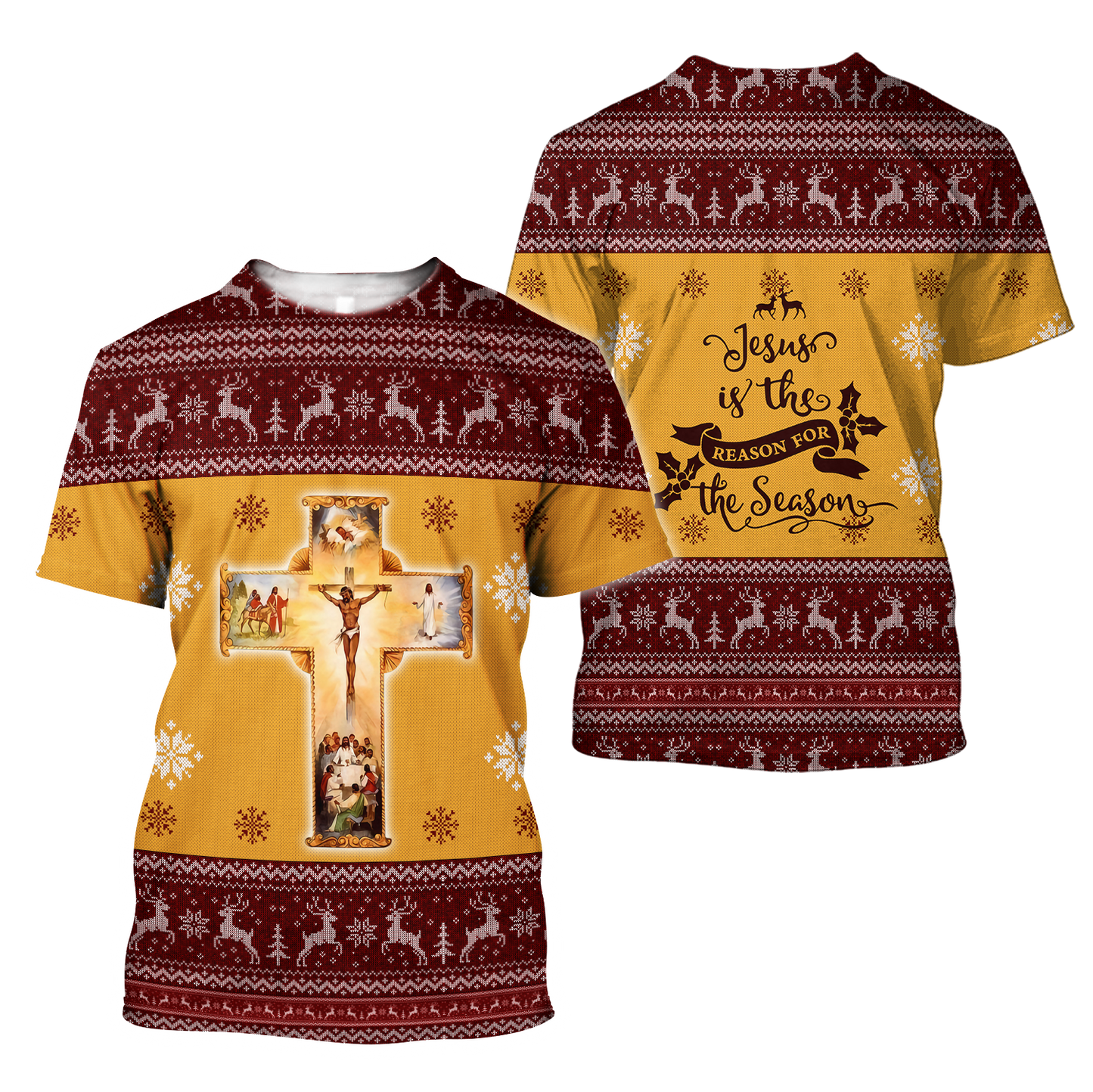 Jesus Christmas 3D All Over Printed Shirts For Men and Women