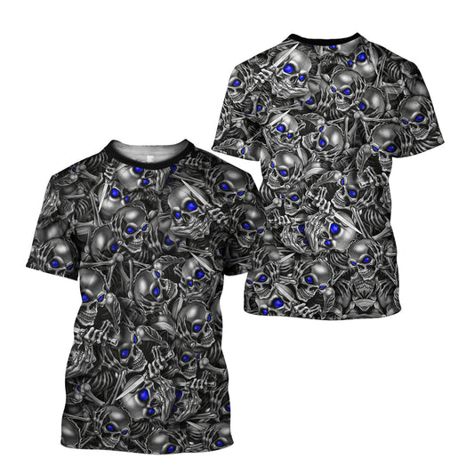 Blue Eyes Skull Unisex T-shirt KL12112201