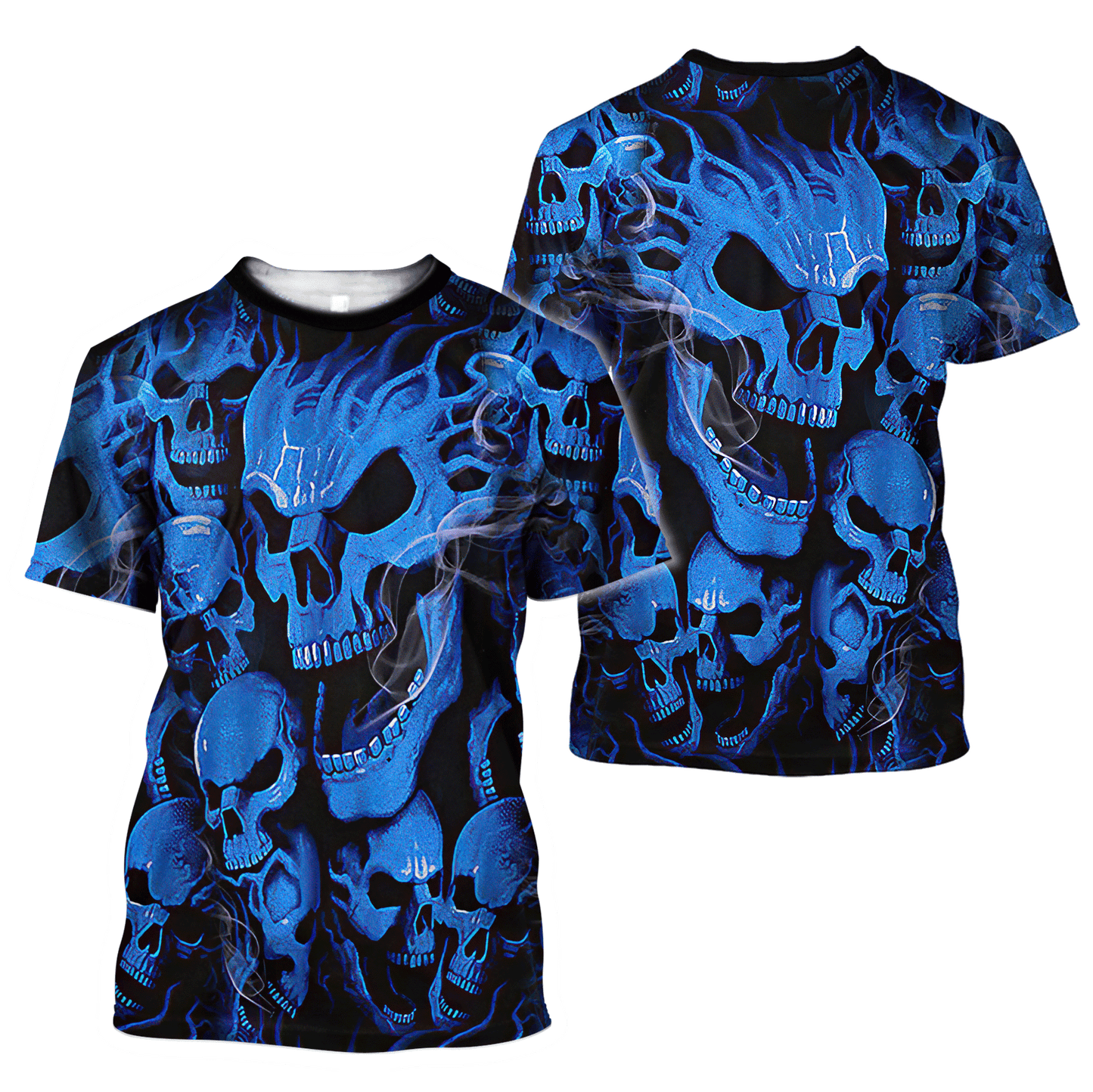 Pile Blue Ghost Skull Unisex T-shirt KL15112201