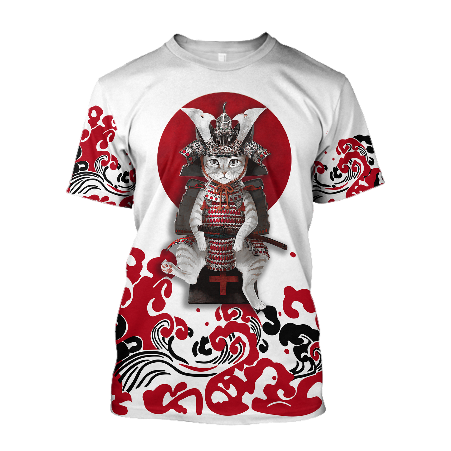 Cat Samurai 3D All Over Printed Unisex Shirts