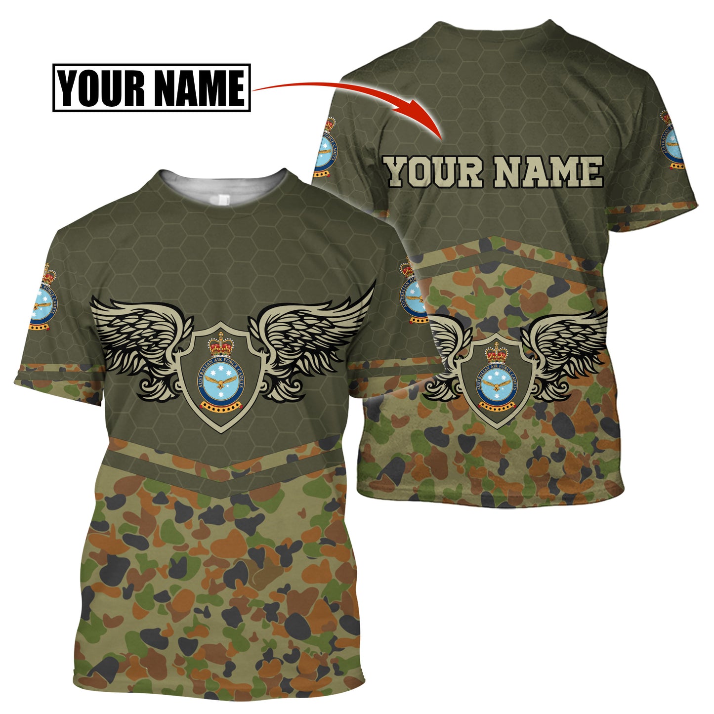 Premium Australian Air Force Camo Anzac Day 3D Printed Hoodie