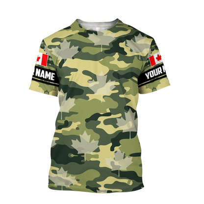 Personalized Name XT Canadian Veteran 3D All Over Printed Clothes DA16032104