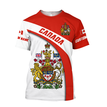 Custom Name XT Canada Day 3D Printed Shirts TNA26052103