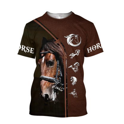 Premium Love Horse 3D All Over Printed Unisex Shirts DD08032105