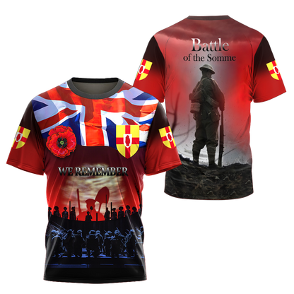 Remembrance Day Lest We Forget 3D All Over Printed Unisex Shirts