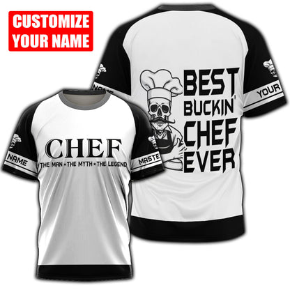 Custom Name Master Chef 3D All Over Printed Unisex Shirts