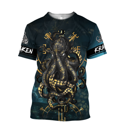 Premium Unisex Hoodie Kraken Octopus King of The Seven Seas II ML