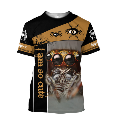 Spider Tarantula Cute 3D All Over Printed Premium Unisex Hoodie ML