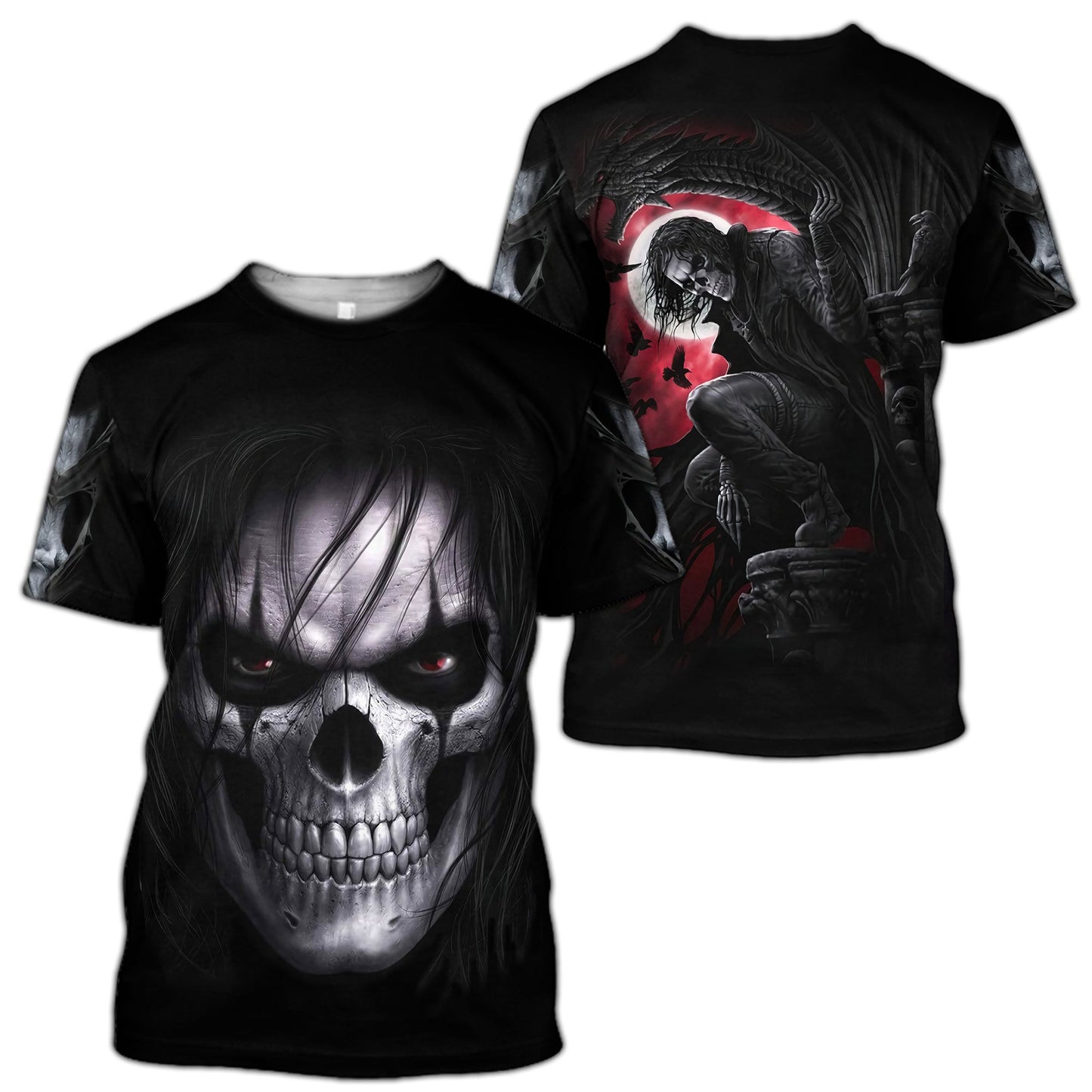 Skull In The Night Moon Hoodie For Men And Women NTN04032101