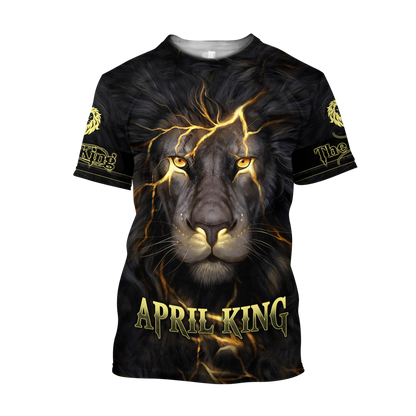 April Lion 3D All Over Printed Unisex Unisex Hoodie