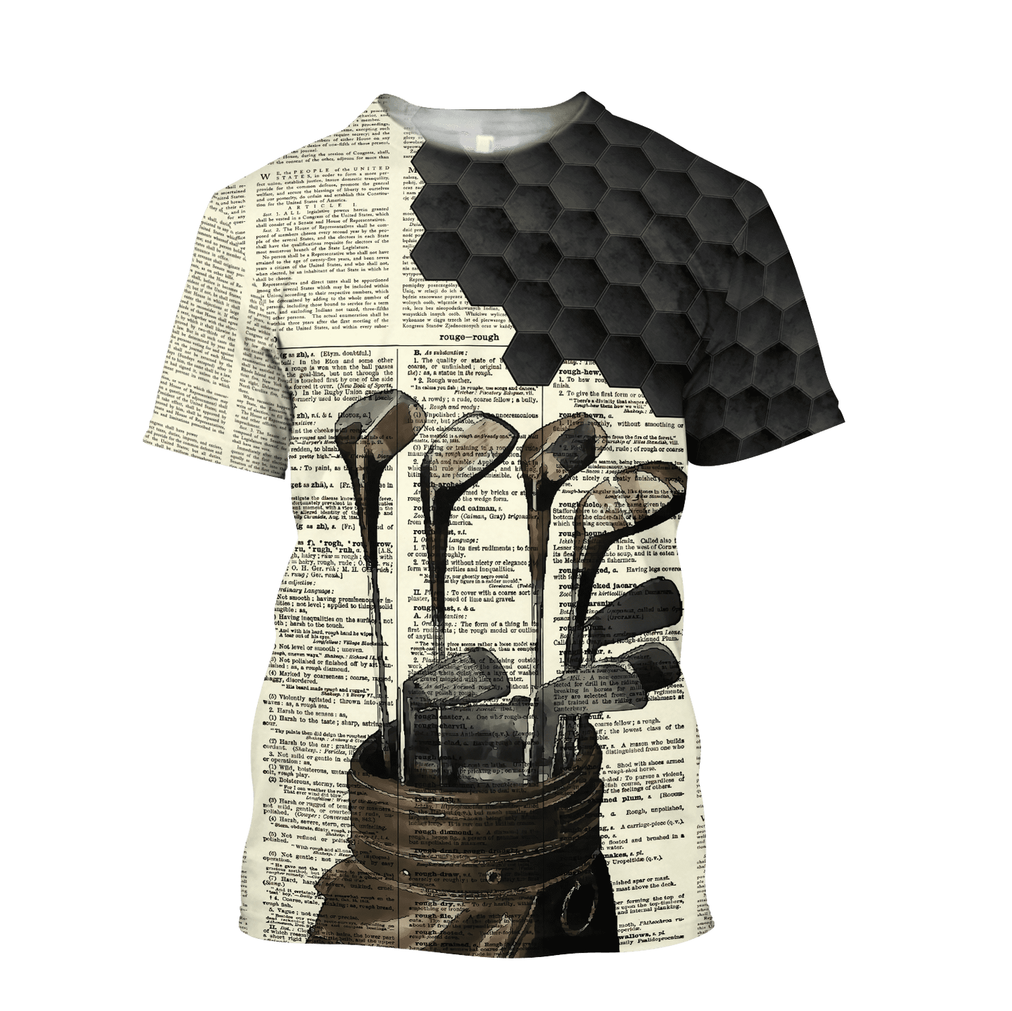 Golf Dictionary 3D Printed Shirts
