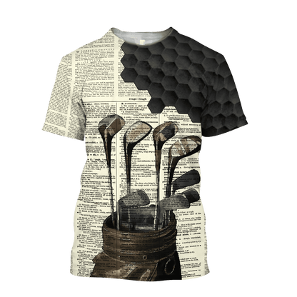 Golf Dictionary 3D Printed Shirts