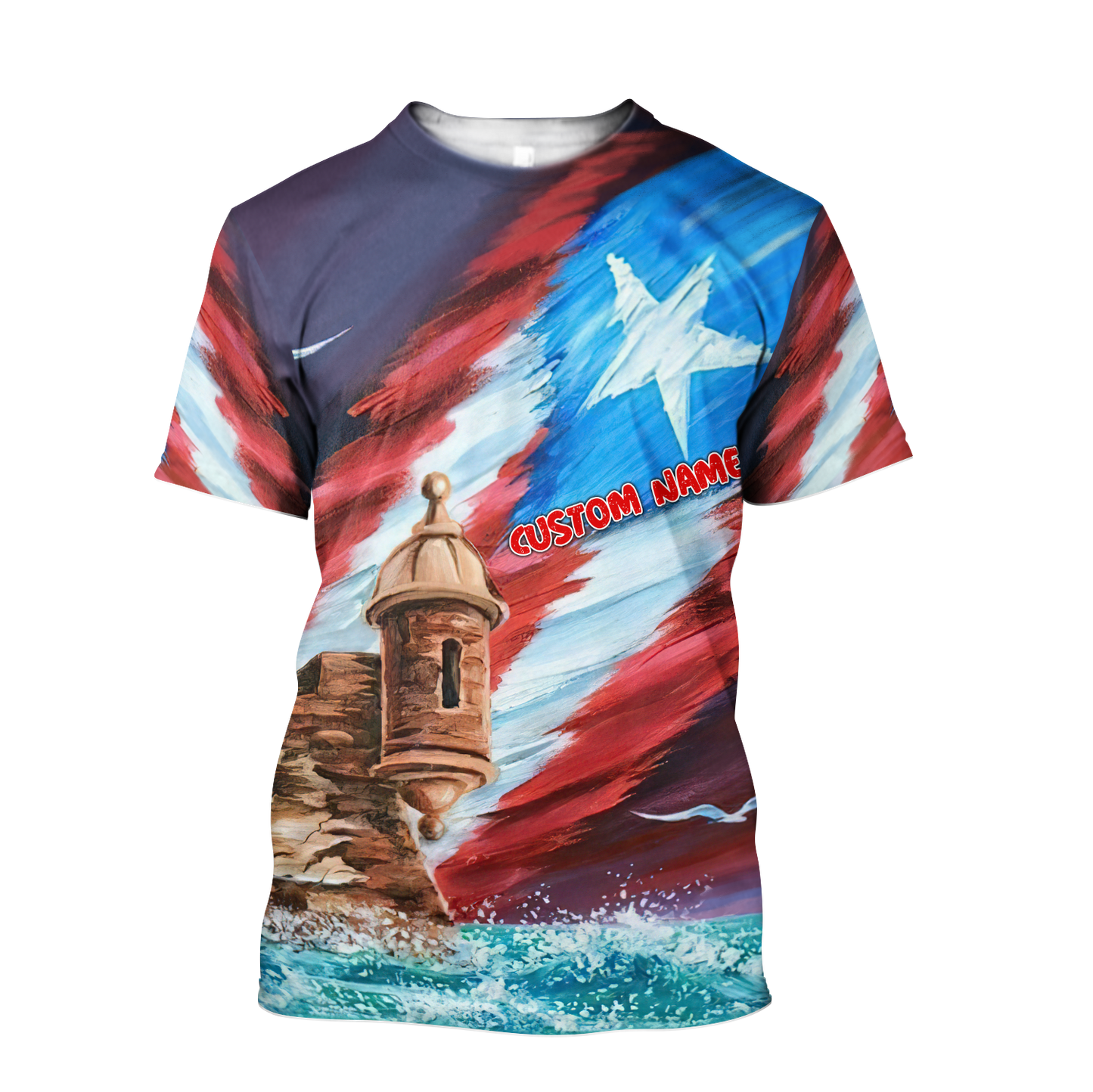 Custom Name Great Waves Puerto Rico Hoodie For Men And Women MH15032101