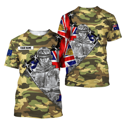 Personalized Australian Army Anzac Day 3D Printed Unisex Shirts TN