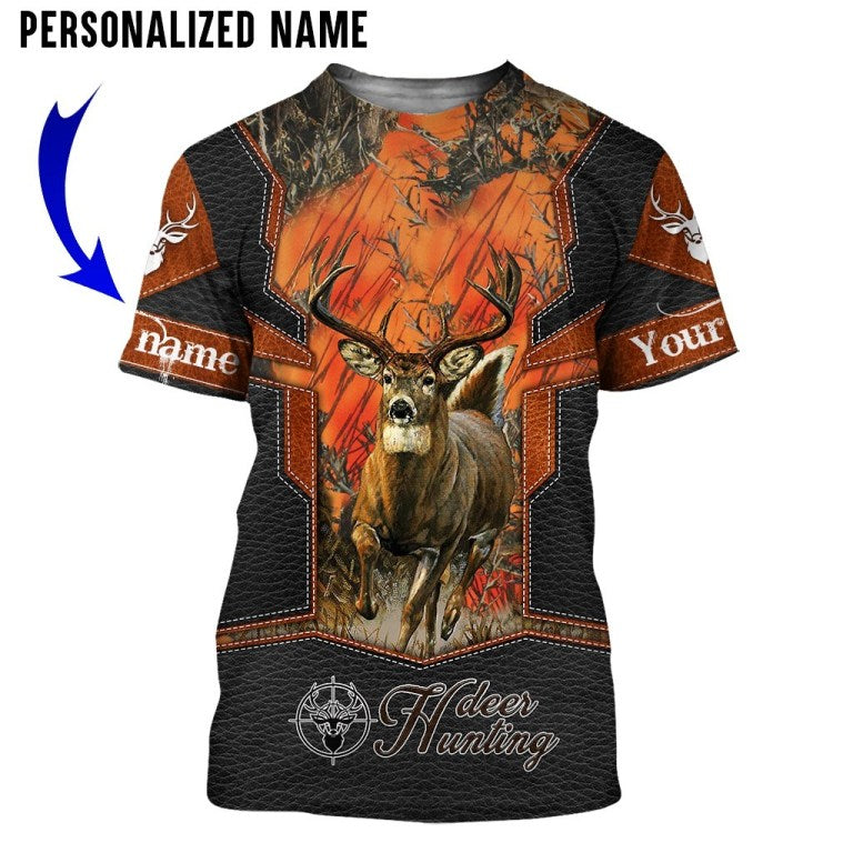 Premium Personalized Name Hunting 3D All Over Printed Unisex Shirts