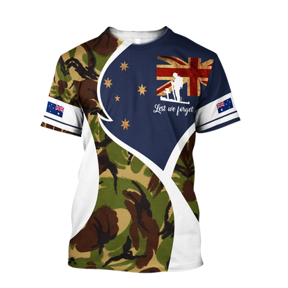 Premium Lest We Forget New Zealand Veteran 3D All Over Printed