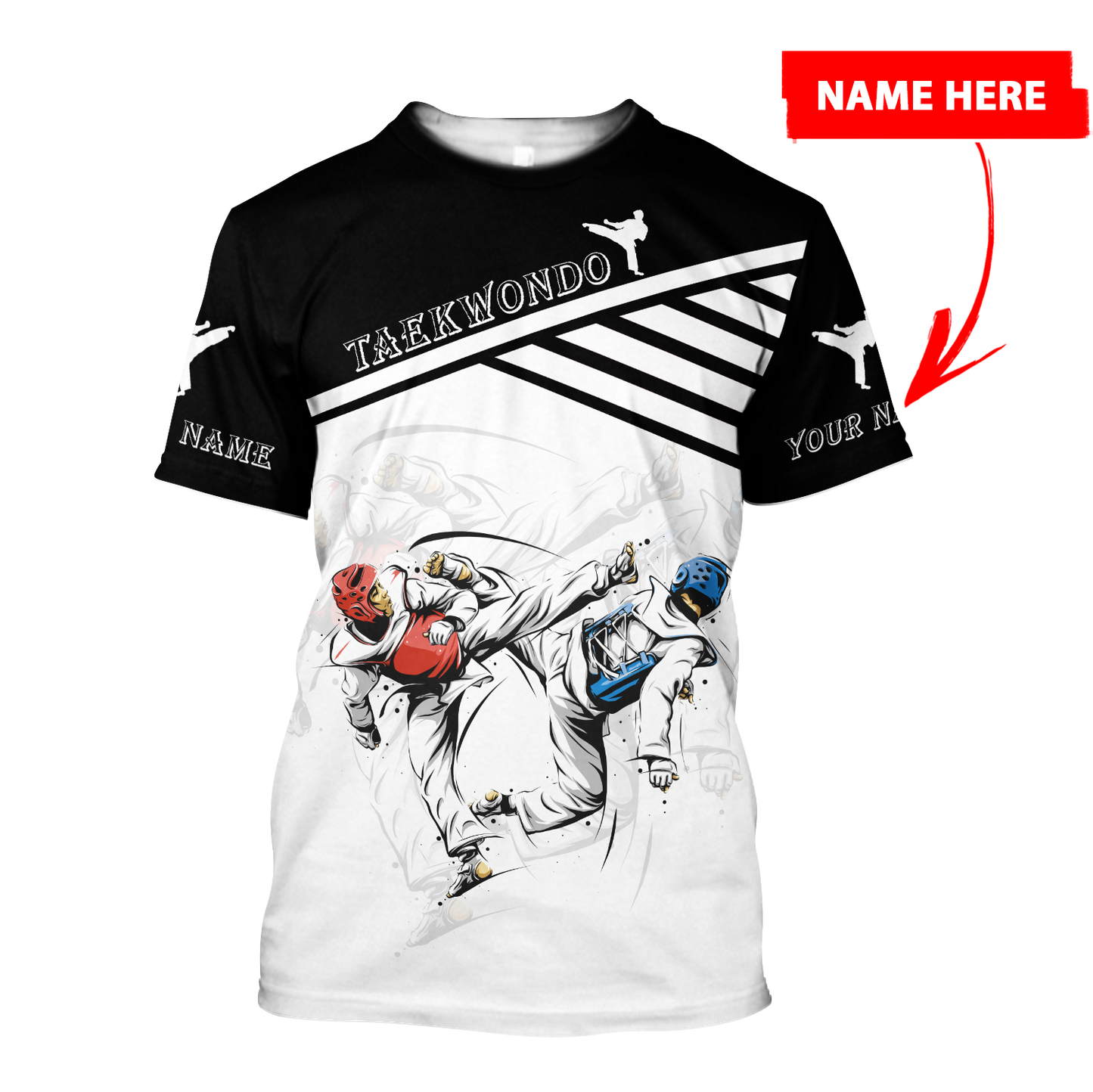 Personalized Taekwondo 3D All Over Printed Shirts