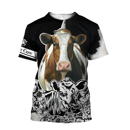 Cow 3d hoodie shirt for men and women DD11172004