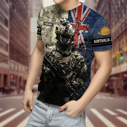 Personalized Name - The Australian Army 3D All Over Printed Shirts DQB16032104