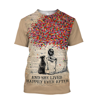 Dog lover - She lived happily ever after 3D hoodie shirt for men and women