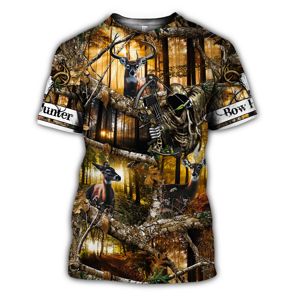 Premium Personalized Name Hunting 3D All Over Printed Unisex Shirts