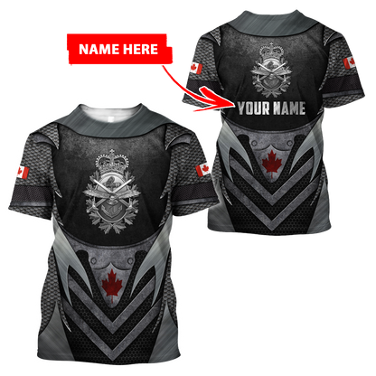 Custom Name XT Canadian Armed Forces 3D Printed Clothes PD16042103