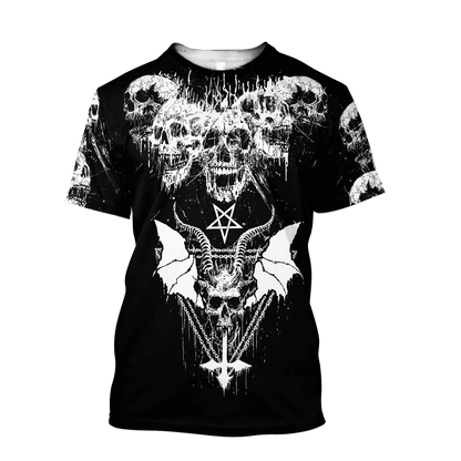 Dark Art Satanic With White Wings Hoodie For Men And Women