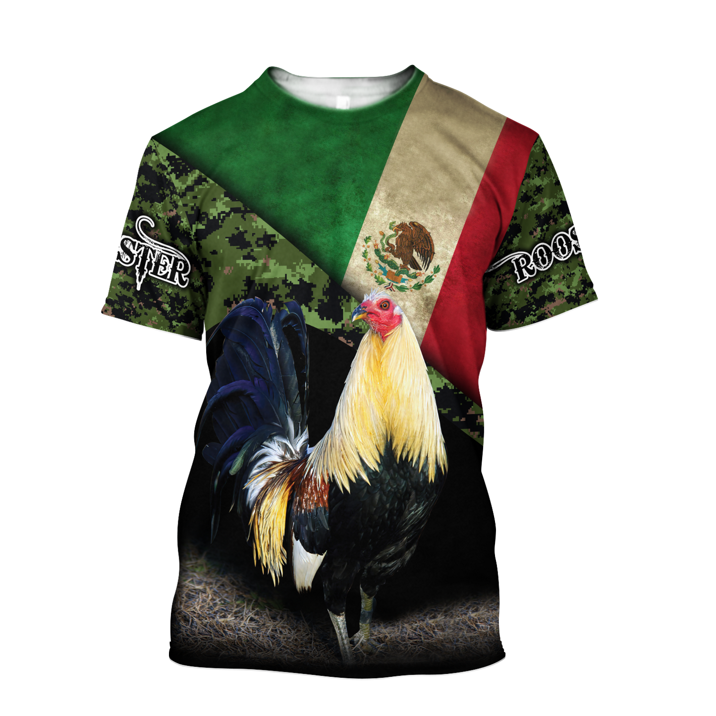 Rooster Mexico 3D All Over Printed Hoodie