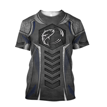 Tuna Fishing Metal 3D design print shirts