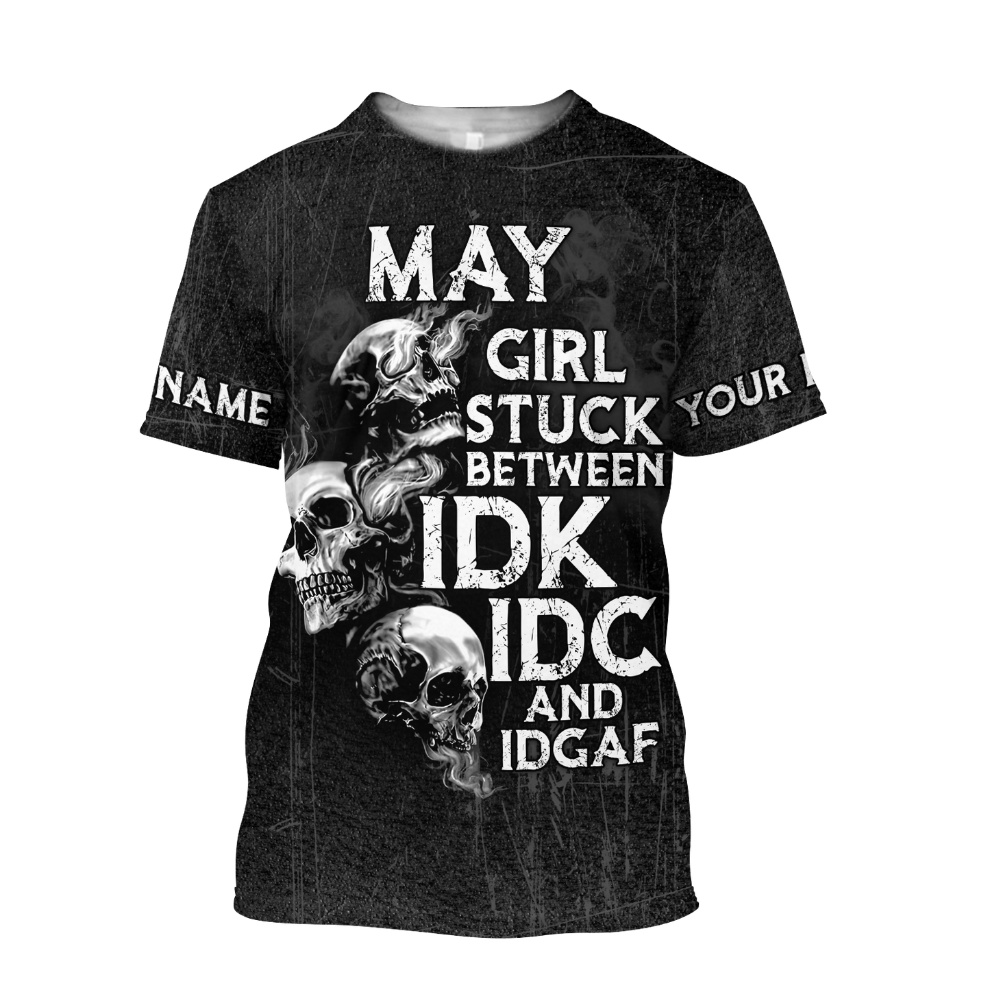 Customize Name May Girl Skull Hoodie For Men And Women TNA26042101