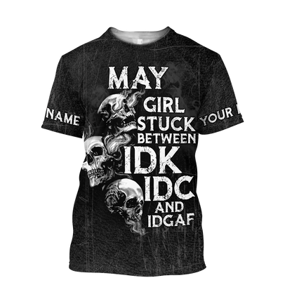 Customize Name May Girl Skull Hoodie For Men And Women TNA26042101