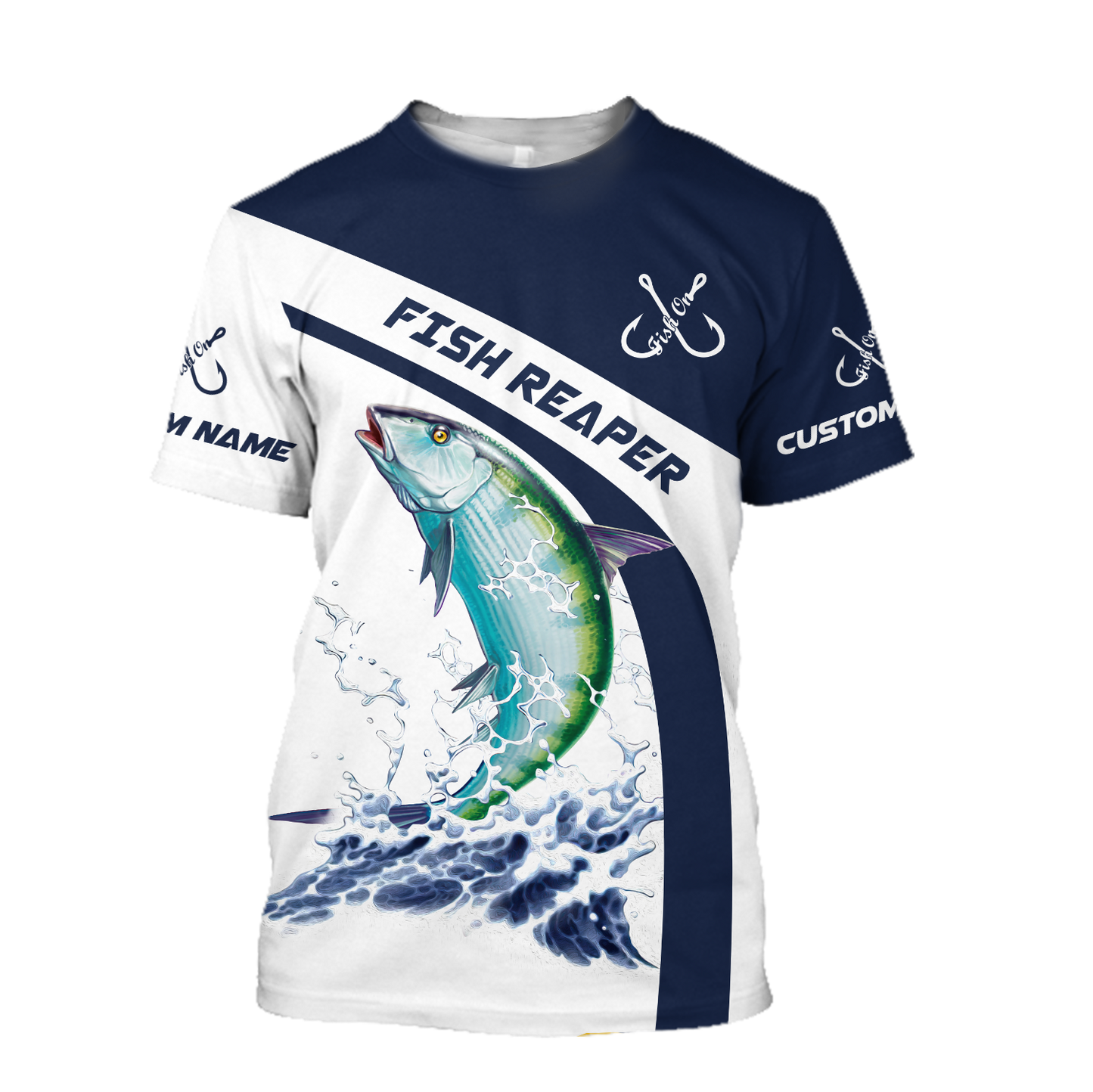 Custom name Bonefish fishing design 3d print shirts
