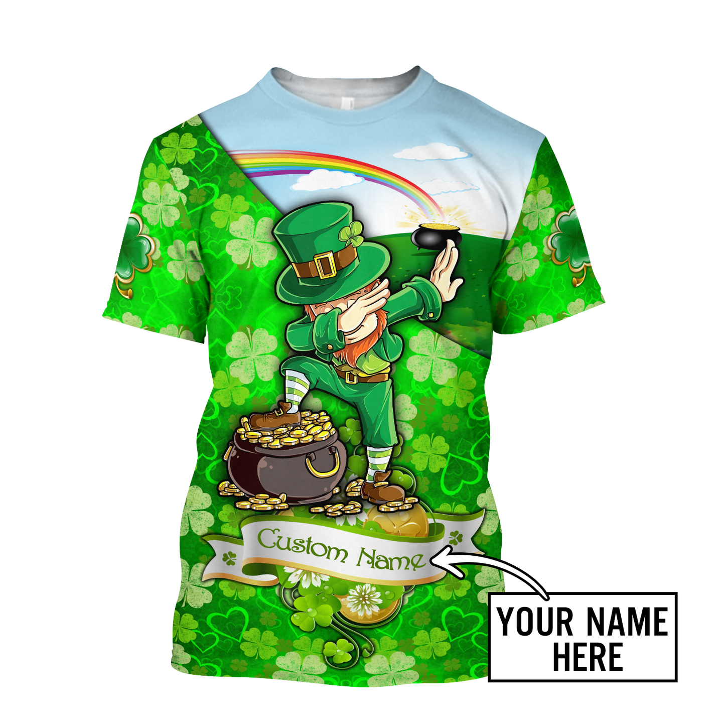 3D All Over Printed  Irish   St Patrick Day Unisex Shirts DD07022102 Custom Name XT