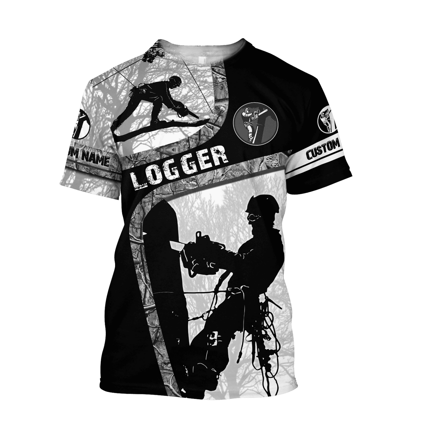 Premium Personalized Name Logger 3D All Over Printed Unisex Shirt