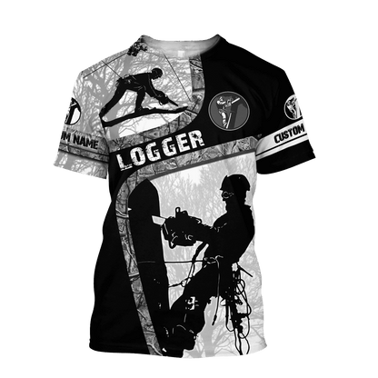 Premium Personalized Name Logger 3D All Over Printed Unisex Shirt