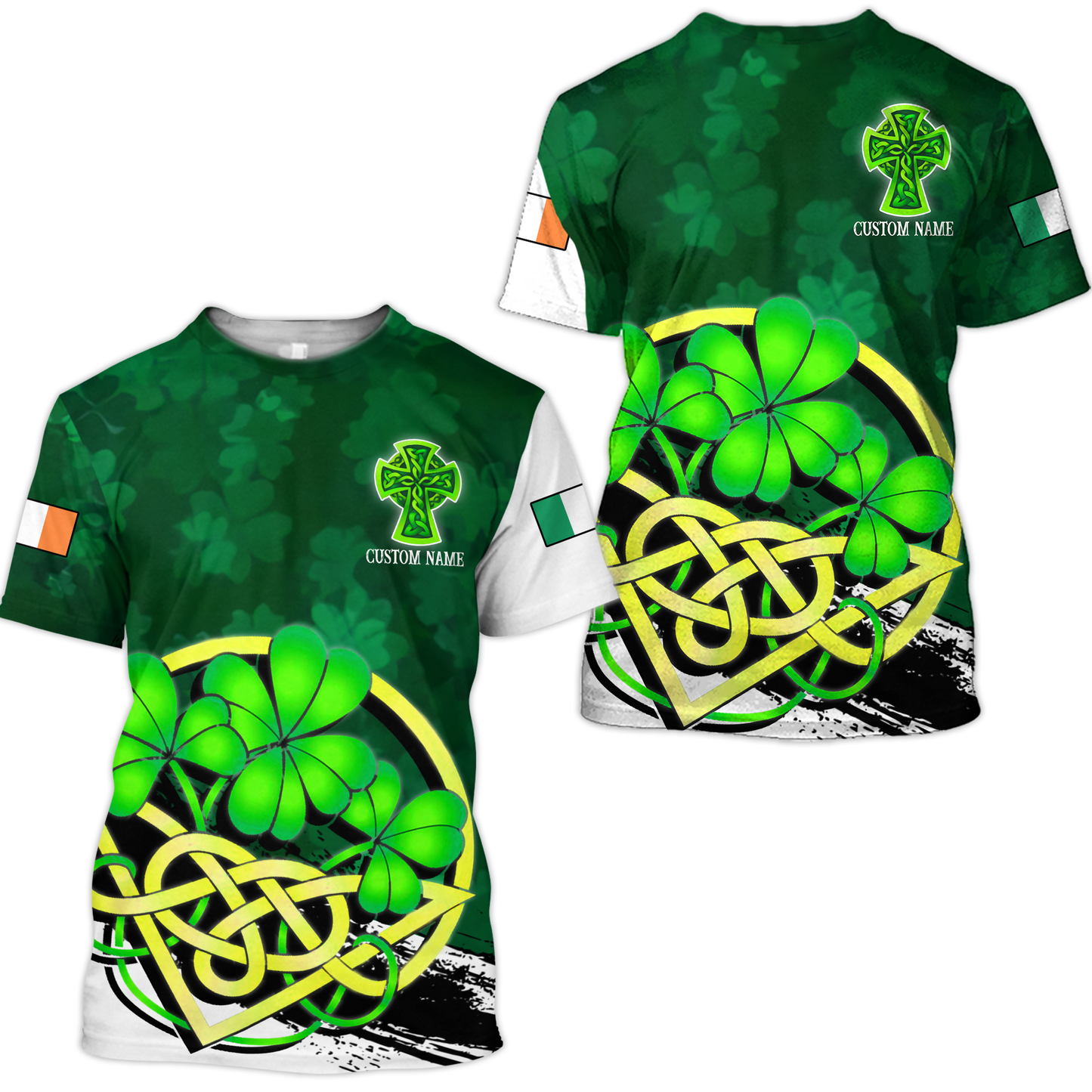 3D All Over Printed  Irish   St Patrick Day Unisex Shirts  SK04022101 Custom Name XT