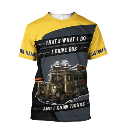 Premium Unisex All Over Printed Bus Driver Shirts MEI