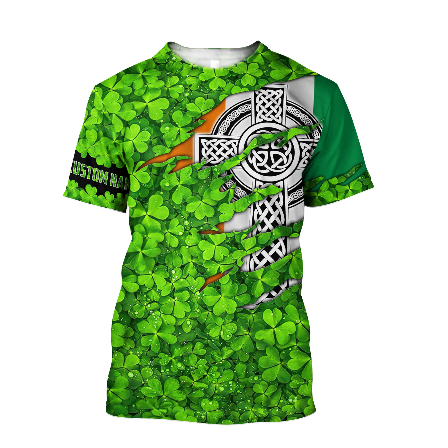Premium Personalized Name Irish Saint Patrick's Day 3D All Over Printed Unisex Shirts