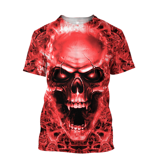 Skull Unisex Tshirt Red Ver DD14122106