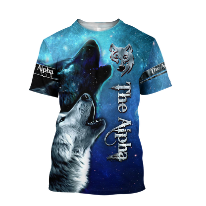 The Alpha Wolf 3D All Over Printed Unisex Deluxe Hoodie ML
