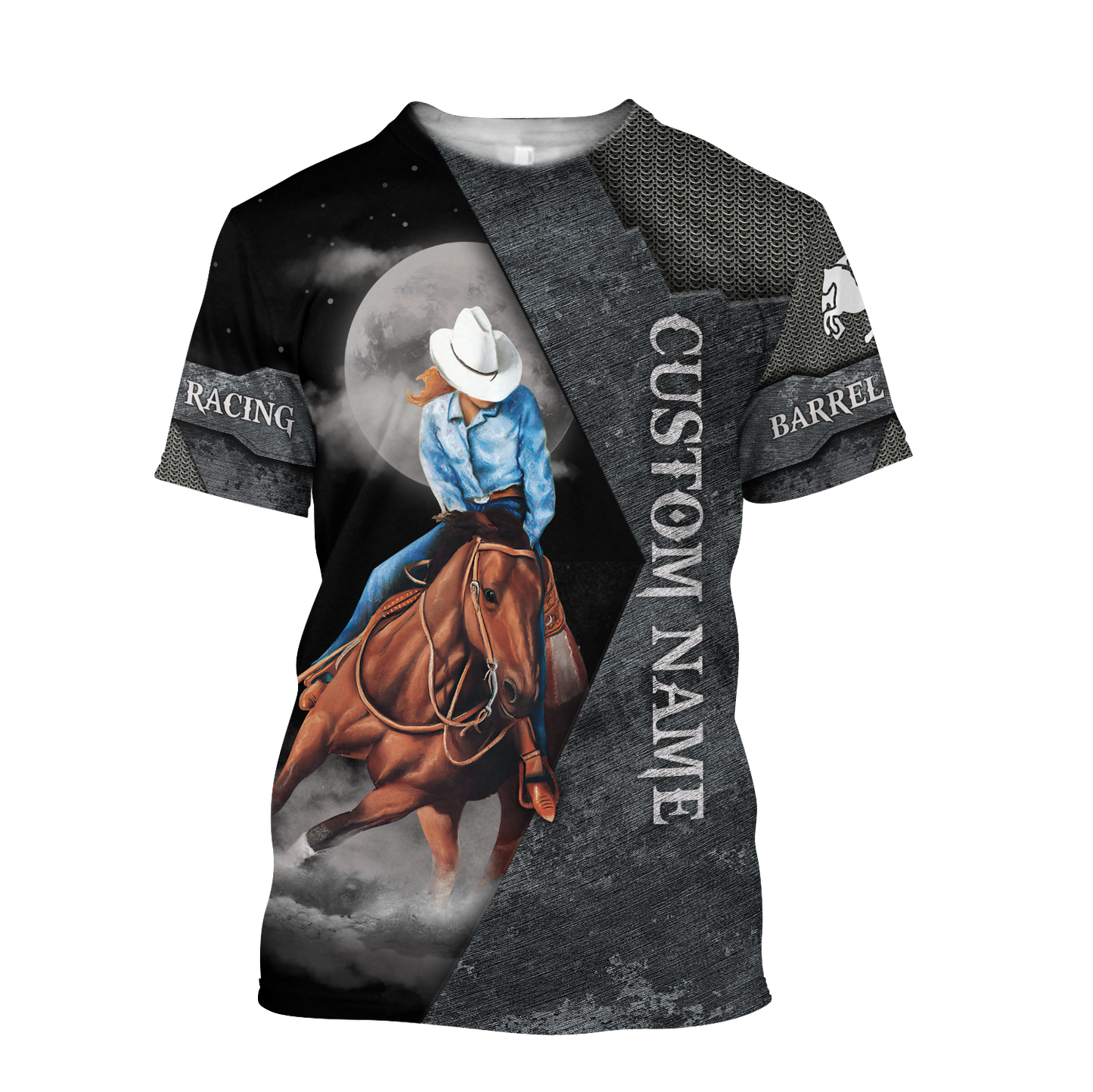 Personalized Barrel Racing 3D All Over Printed Unisex Shirts