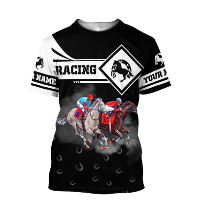 Personalized Horse Racing 3D All Over Printed Unisex Shirts