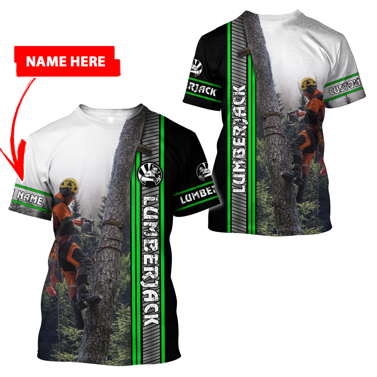 Premium Personalized Unisex 3D Printed Lumberjack Shirts MEI
