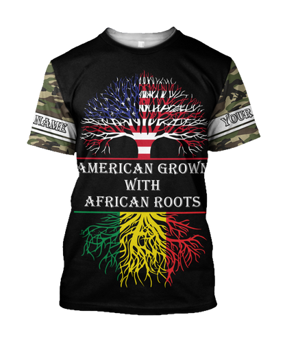 African American Persionalized Your Name 3D All Over Printed Shirts JJ26052105 KT