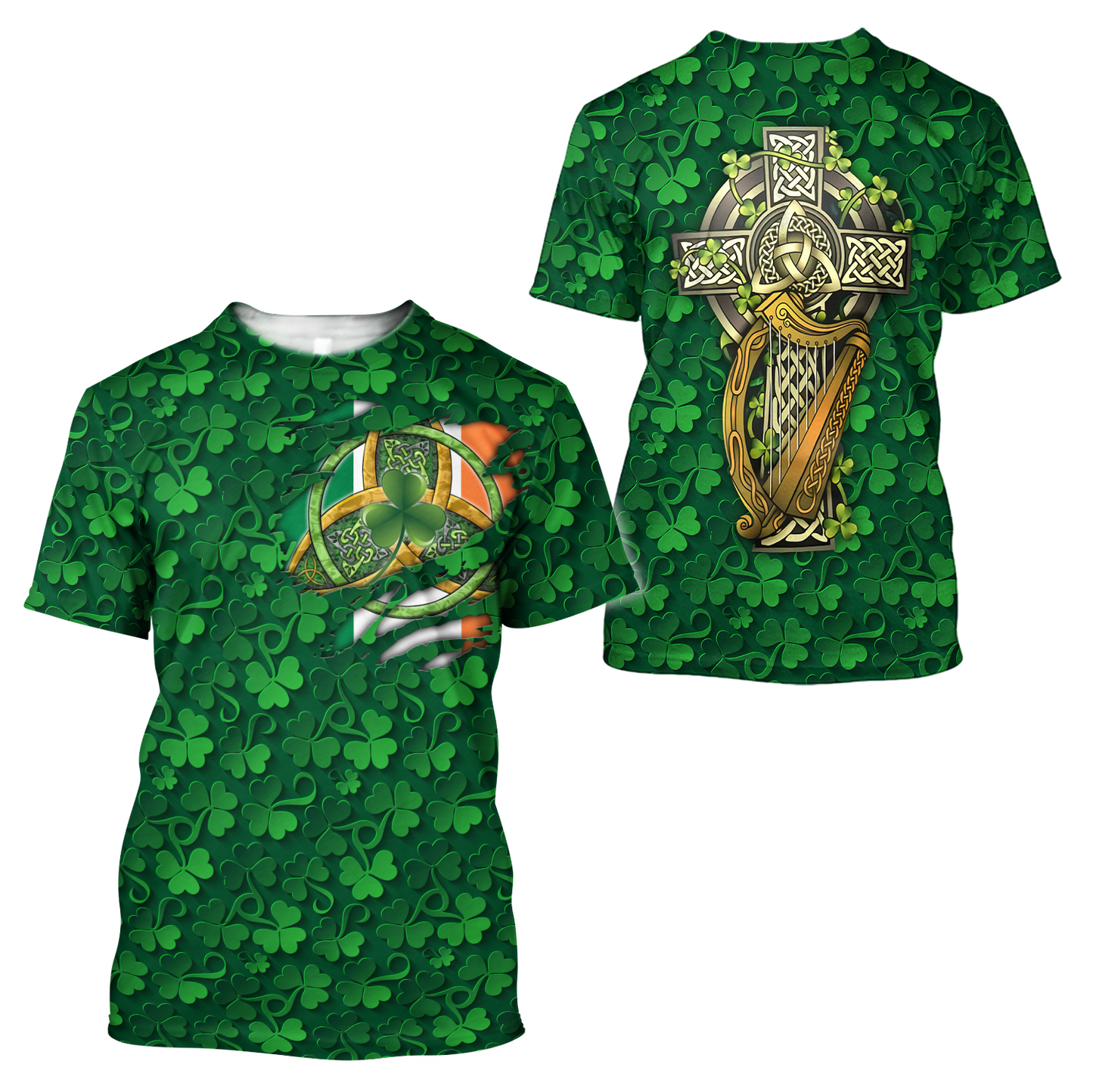 Premium Unisex All Over Printed Irish Symbols Shirts MEI